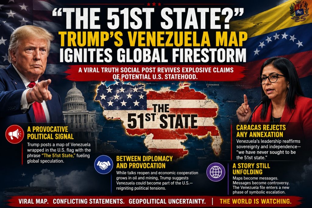 The 51st state: Trump’s Venezuela map controversy