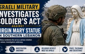 Israeli Military Investigates Soldier’s Conduct Toward Virgin Mary Statue in Southern Lebanon