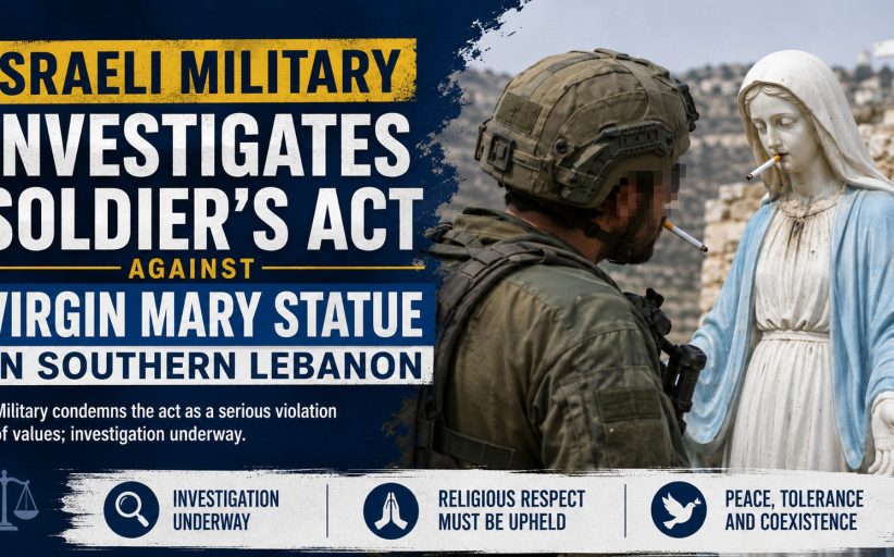 Israeli Military Investigates Soldier’s Conduct Toward Virgin Mary Statue in Southern Lebanon
