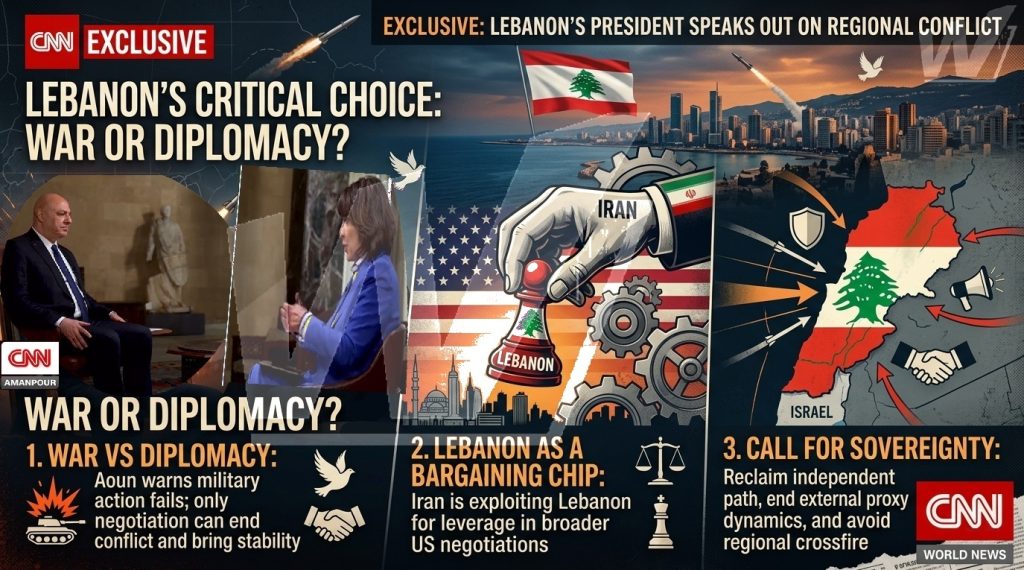 Lebanon's president speaks out on regional conflict in an exclusive interview with CNN's Christiane Amanpour.
