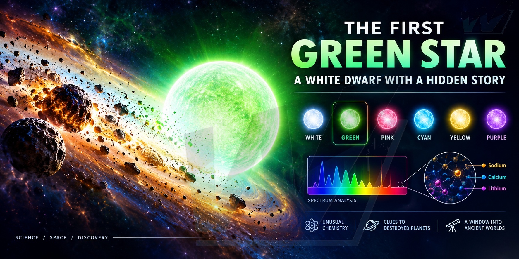 Astronomers Discover First Green Star: What Makes This White Dwarf So Unusual?