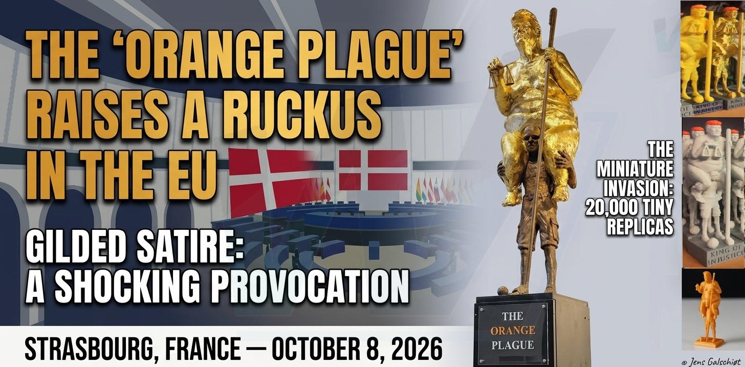 Trump Goes Gold, and Naked, as ‘The Orange Plague’ Storms European Parliament